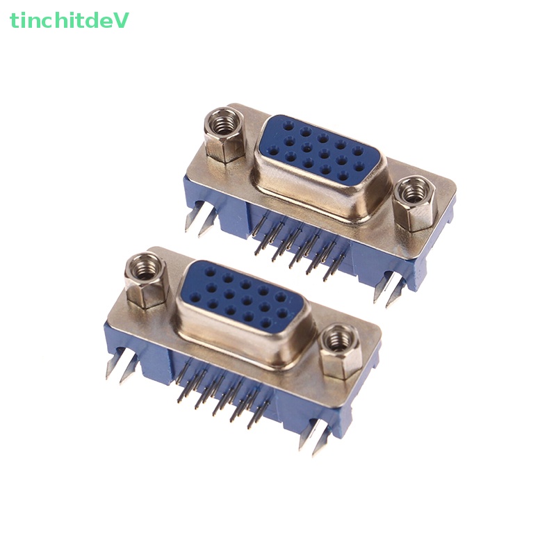 Bộ 2 Đầu Nối VGA 3.08 DB15 Ba Hàng Lỗ 15PIN HDR15 DR15Pin Pcb Siêu Mỏng