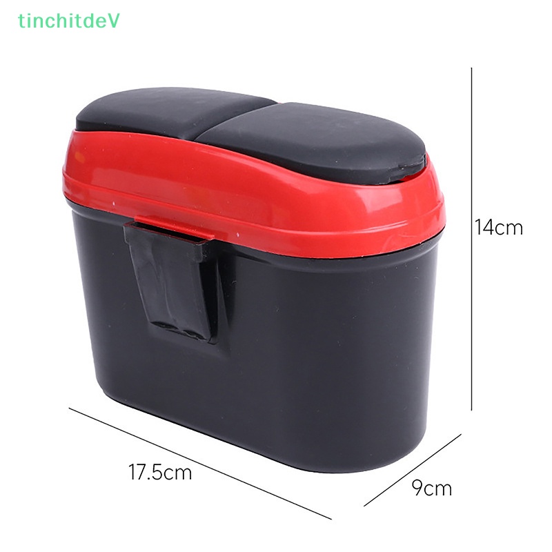 Thùng Rác Dạng Nhấn Hình Vuông Màu Đen Chống Bụi Cho Xe Hơi