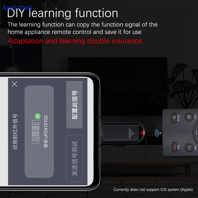 Bộ Chuyển Đổi Mini APP Điện Thoại Điều Khiển Từ Xa Awhrtwb Type-C Micro USB Cho Điện Thoại