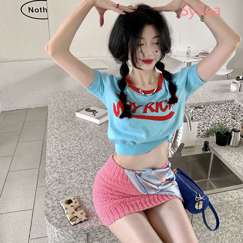 Áo Dệt Kim Cổ Vuông Thiết Kế Quyến Rũ Cho Nữ