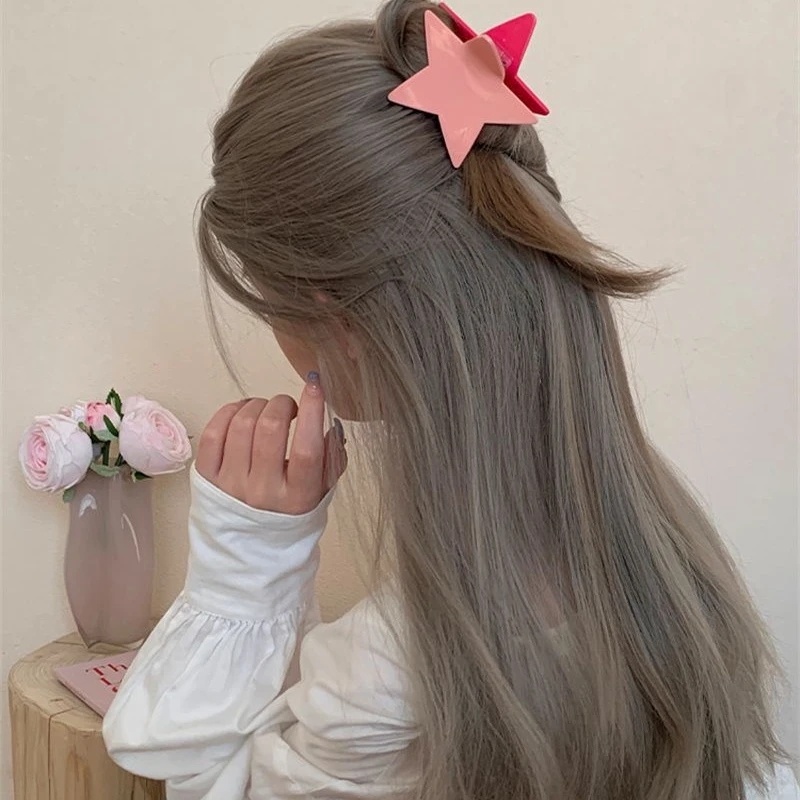 Kẹp Tóc Hình Ngôi Sao Năm Cánh Màu Kẹo Ngọt Thời Trang Hàn Quốc Cho Nữ