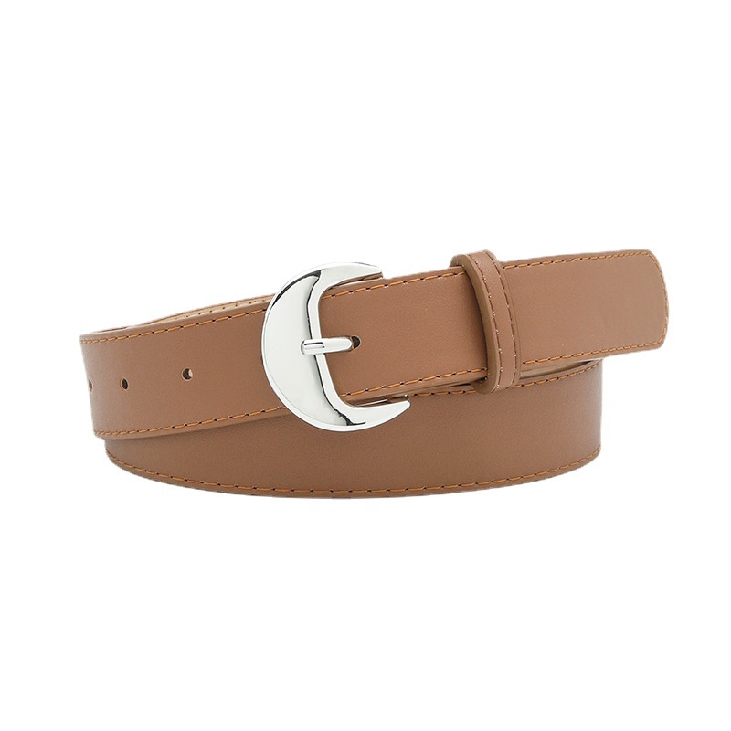 Thắt Lưng Bản Rộng Khóa Bạc Thời Trang Cho Nữ