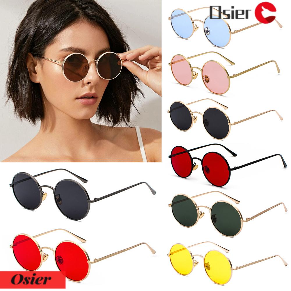 Kính Mát Gọng Kim Loại Tròn Phong Cách Vintage Thời Trang OSIER1