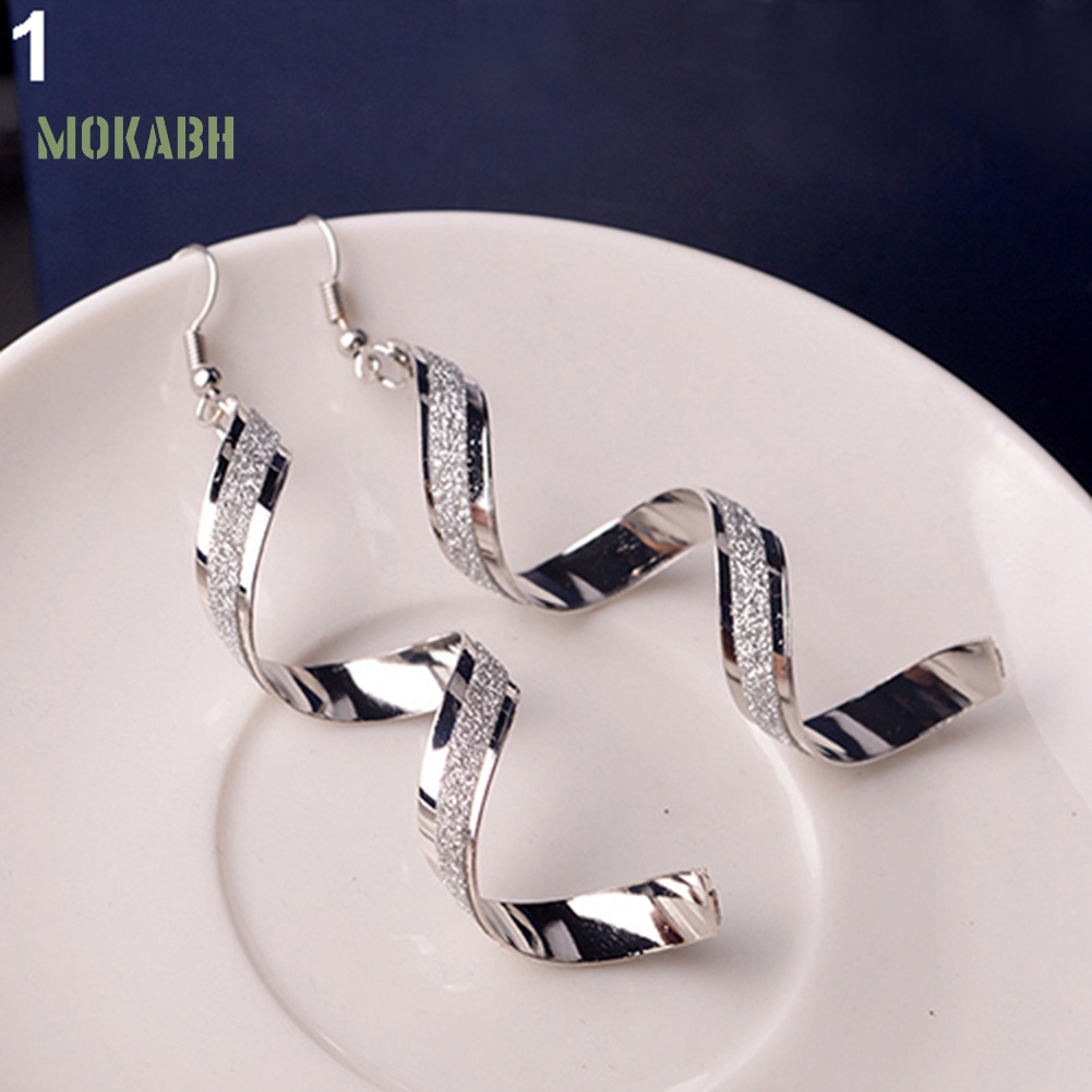 Bông Tai DạNg XoắN ĐíNh Đá ThờI Trang