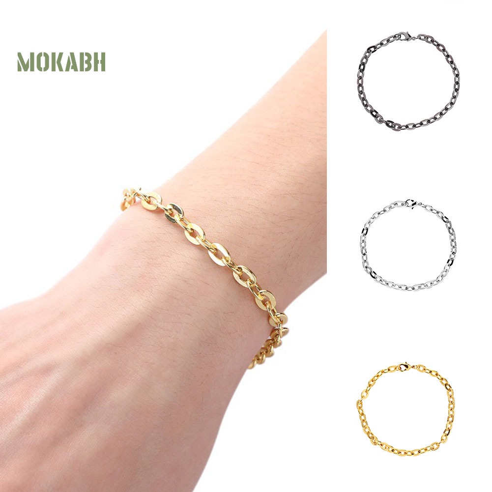 Vòng Tay Dây Xích Thiết Kế Đơn Giản Phong Cách Hip Hop Thời Trang Dự Tiệc Cho Nam Và Nữ