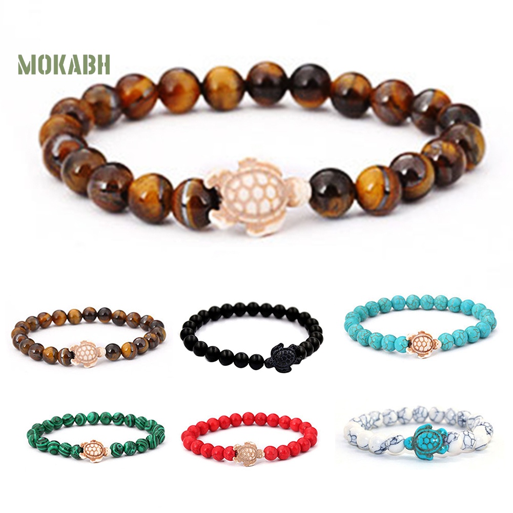 Vòng Tay Chuỗi Hạt Đá Tự Nhiên Thời Trang Cho Nam Và Nữ