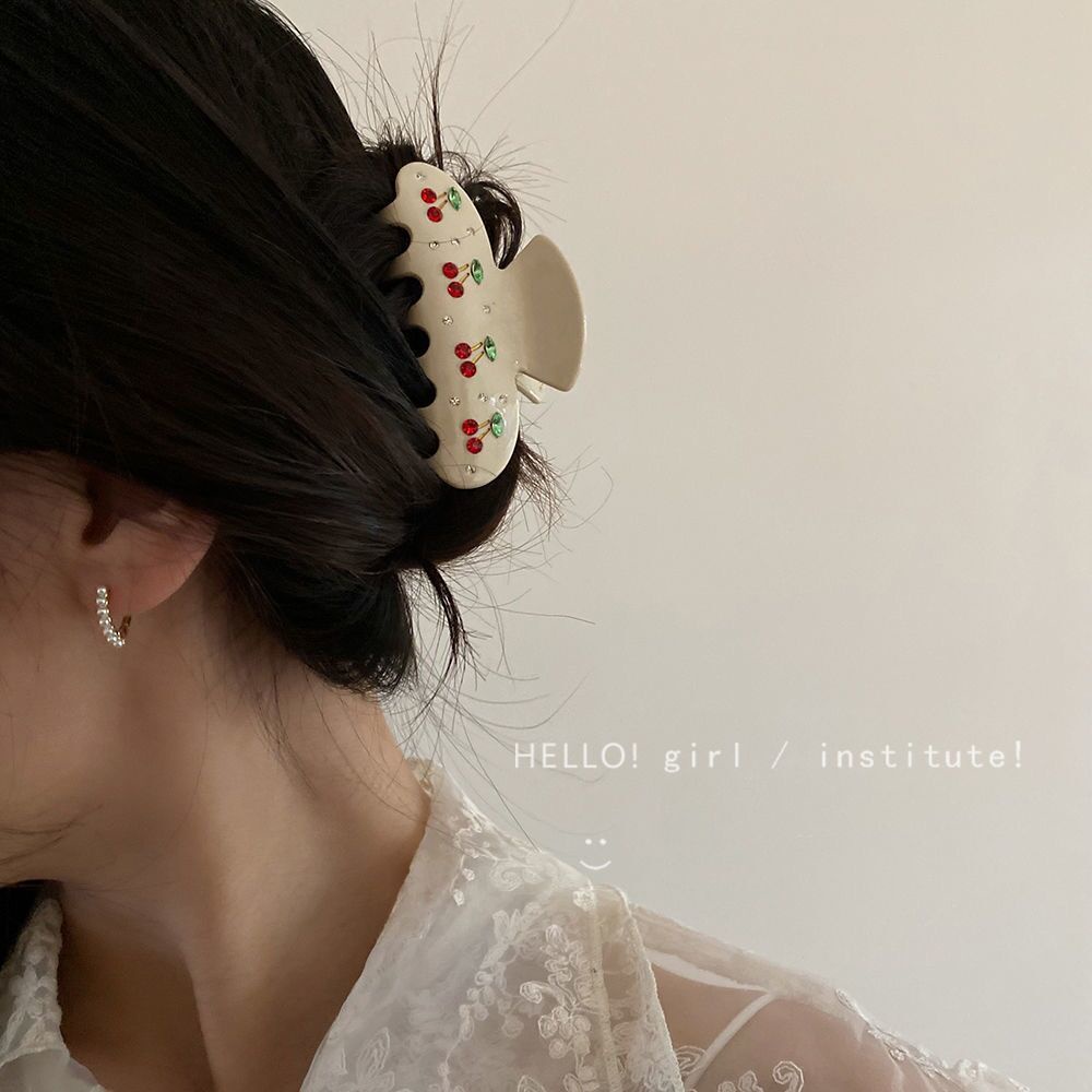 Kẹp Tóc Hoa Tulip Cherry Cá Mập Dễ Thương Cao Cấp Phong Cách Pháp ins