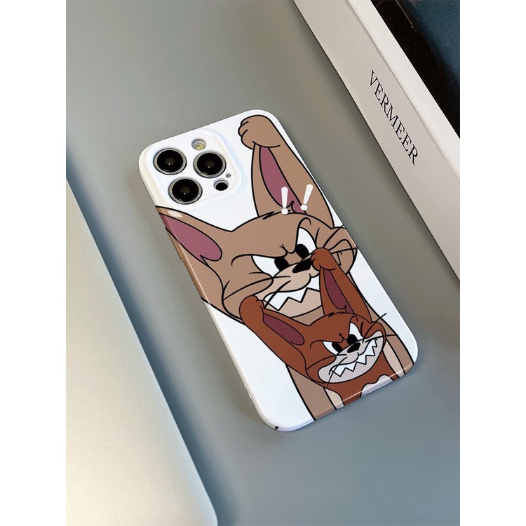 Ốp Điện Thoại Cứng Hình Mèo Và Chuột Cho iPhone14 1213 Redmi 9 1213