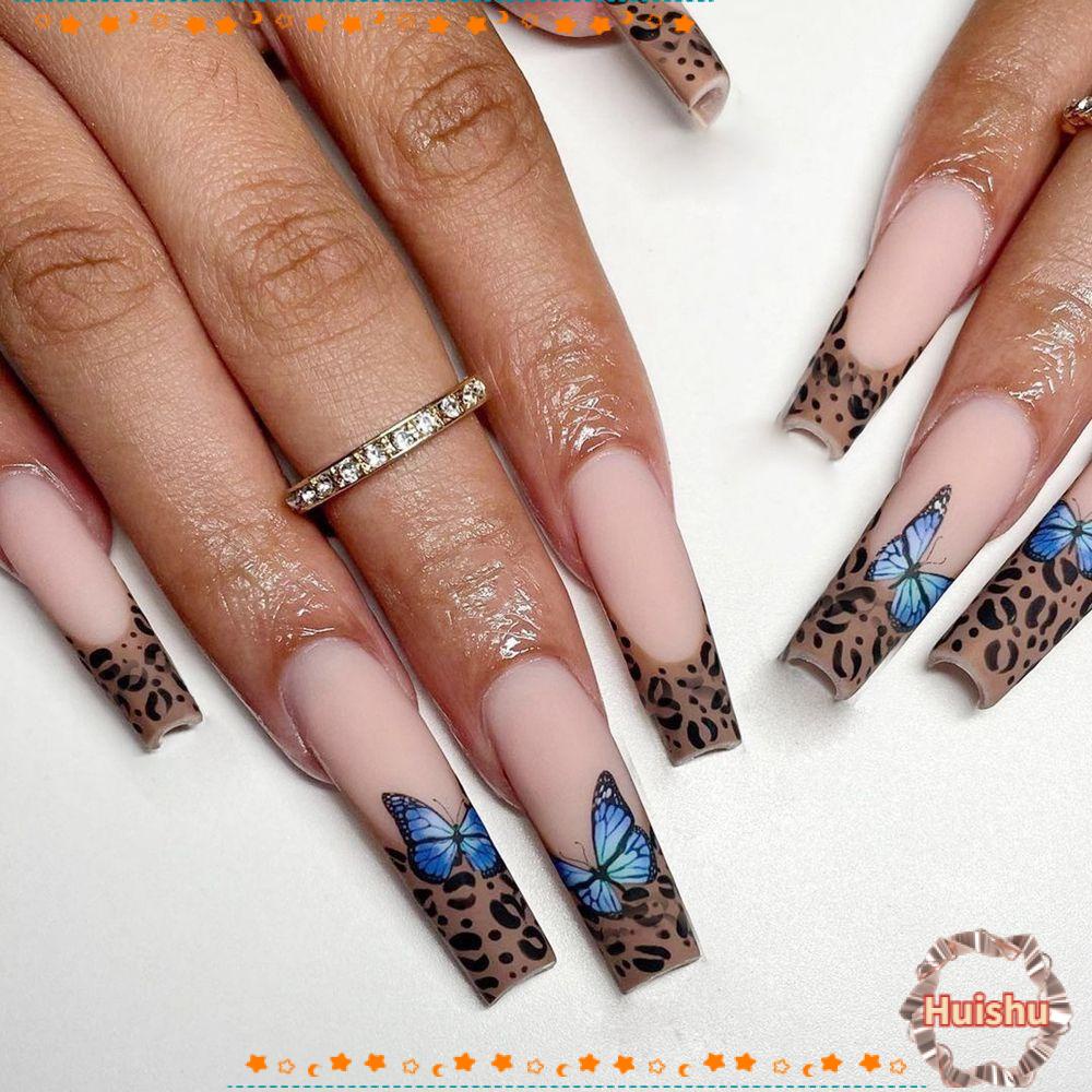 Bộ 24 Móng Tay Giả Che Phủ Toàn Diện Phong Cách Pháp