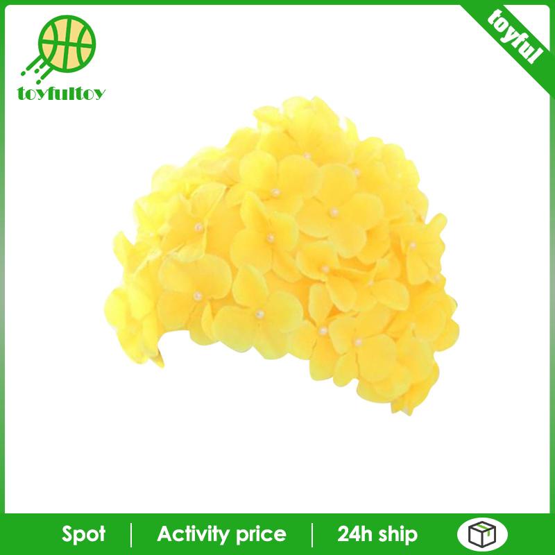 [Toyfulcabin] Mũ Bơi Đính Hoa Thời Trang Thích Hợp Làm Quà Tặng Kỳ Nghỉ