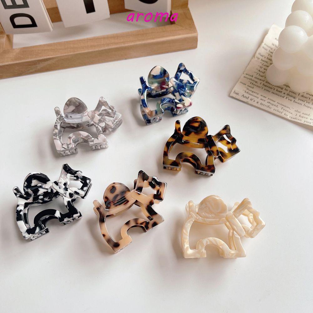 Kẹp Tóc Móng Vuốt Họa Tiết Da Báo Nhiều Màu Sắc Phong Cách Hàn Quốc Tinh Tế Dành Cho Bạn Gái