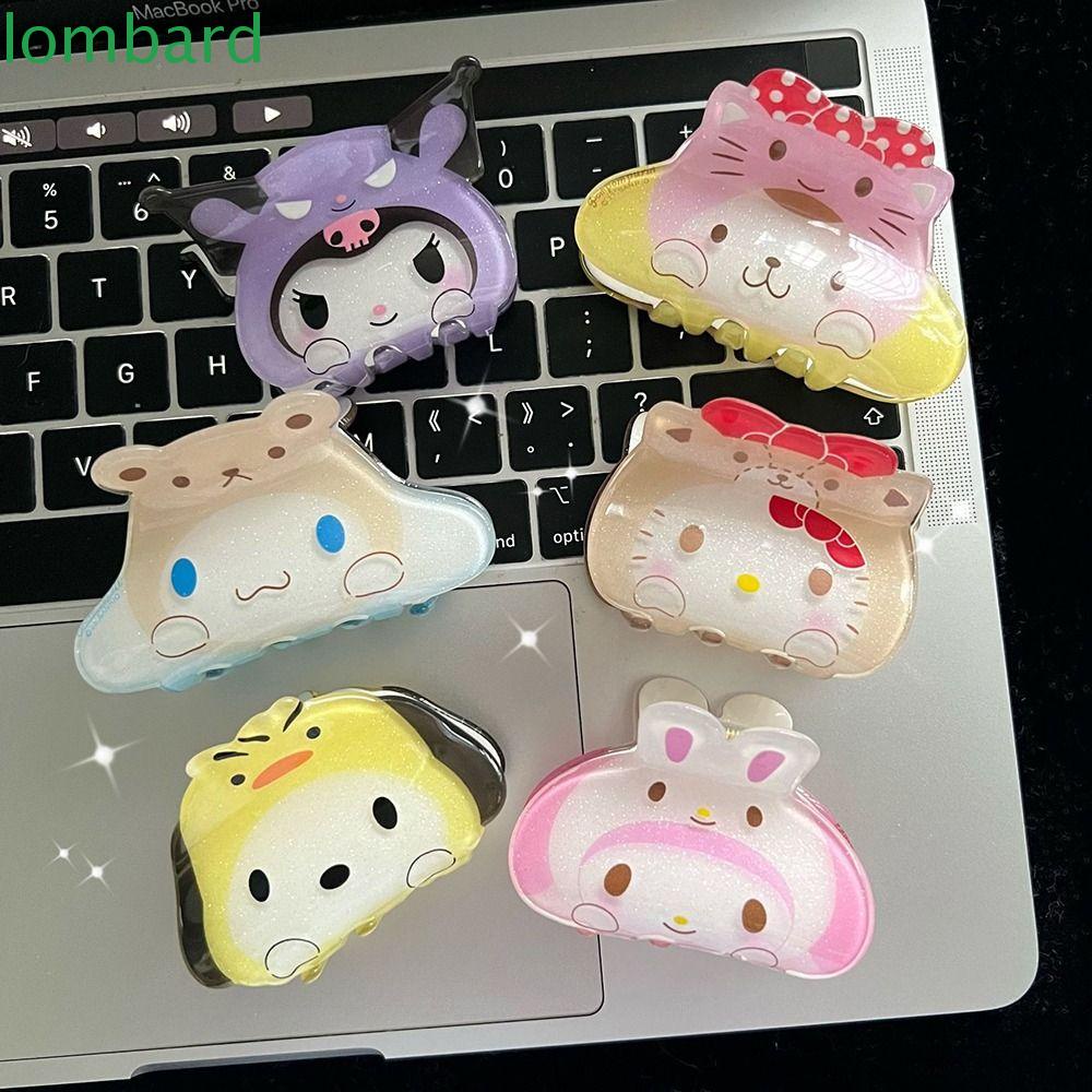 Kẹp Tóc Bằng Acrylic Hình Cinnamoroll Dễ Thương Phong Cách Hàn Quốc Cho Nữ