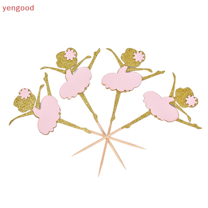 Set 10 Phụ Kiện Trang Trí Bánh Cupcake Chủ Đề Giáng Sinh Đáng Yêu