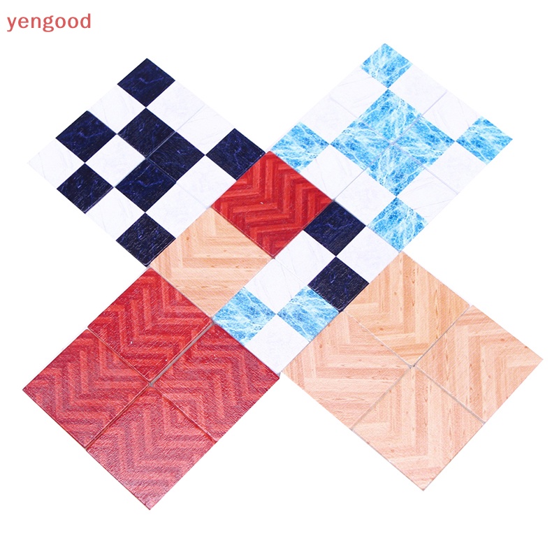 (YGD) Set 9 Tấm Thảm Lót Sàn Kẻ Sọc Ô Vuông Trang Trí Nhà Búp Bê / Phòng Ngủ / Phòng Khách