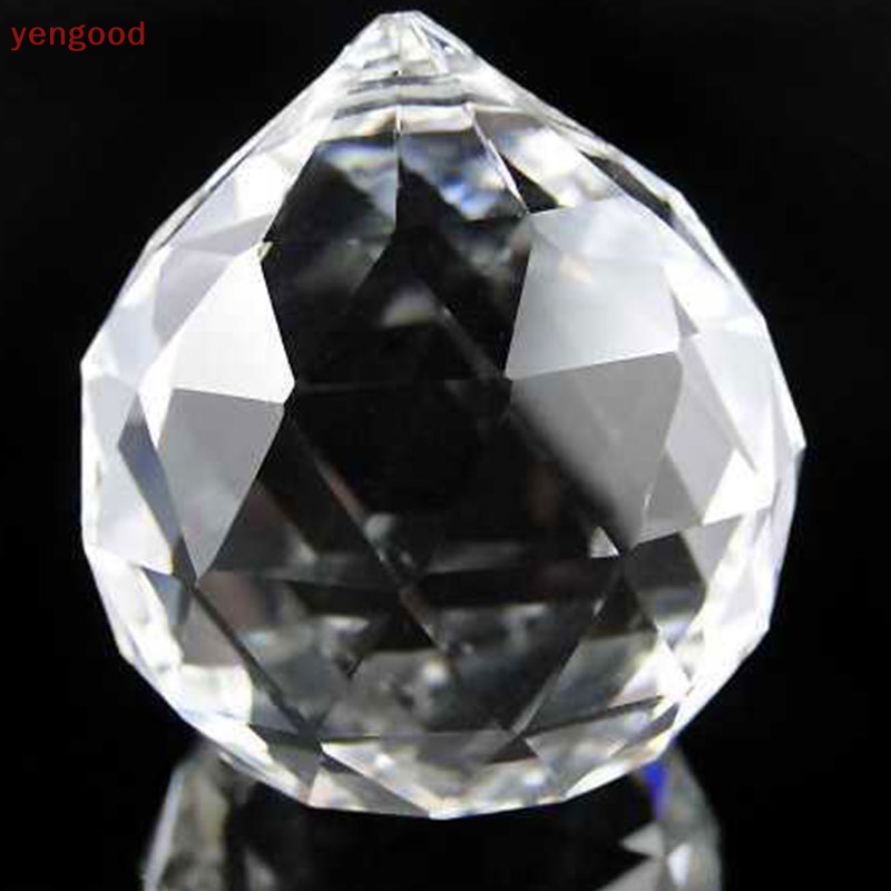 (YGD) Quả Cầu Pha Lê Trong Suốt Treo Rèm Cửa 30mm / 40mm