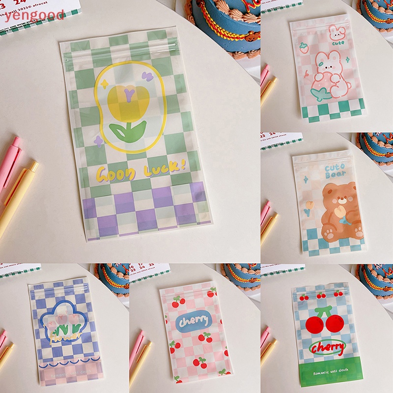 Set 10 Túi Zip Đựng Bánh Kẹo Trang Sức Chống Thấm Nước Có Thể Tái Sử Dụng