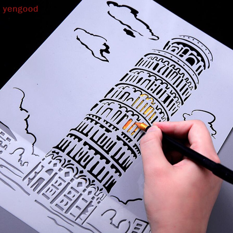 Bộ 5 Khuôn Cắt Giấy Kim Loại Hình Tòa Nhà Thuyền Xinh Xắn