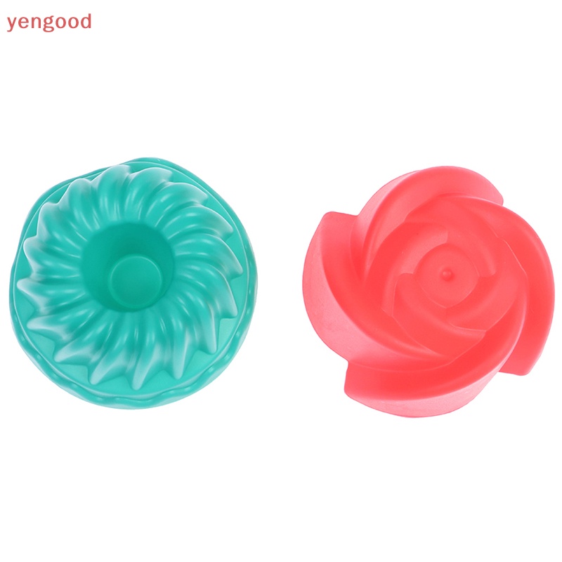 Bộ 4 Khuôn Silicone Làm Bánh Nhiều Hình Dạng Không Dễ Vệ Sinh Tái Sử Dụng Tiện Lợi