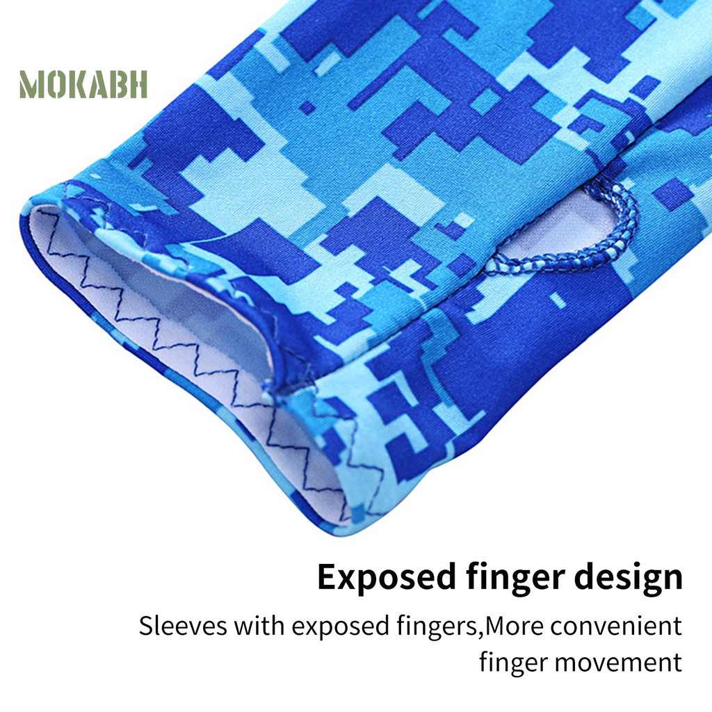 Ống Tay Áo Chống Nắng Độ Co Giãn Cao Họa Tiết Rằn Ri Màu Sắc Tinh Khiết