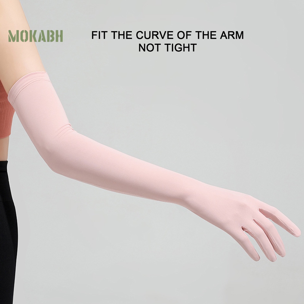 1 Cặp Găng Tay Bằng Nylon Co Giãn Cách Nhiệt Chống Tia UV Bảo Vệ Toàn Diện