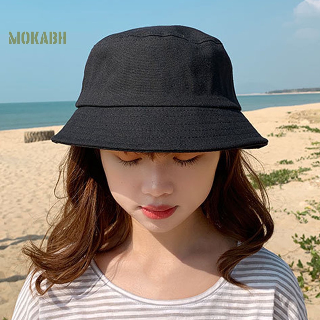 Nón Tai Bèo Tròn Màu Trơn Thời Trang Mùa Hè Cho Nam Và Nữ