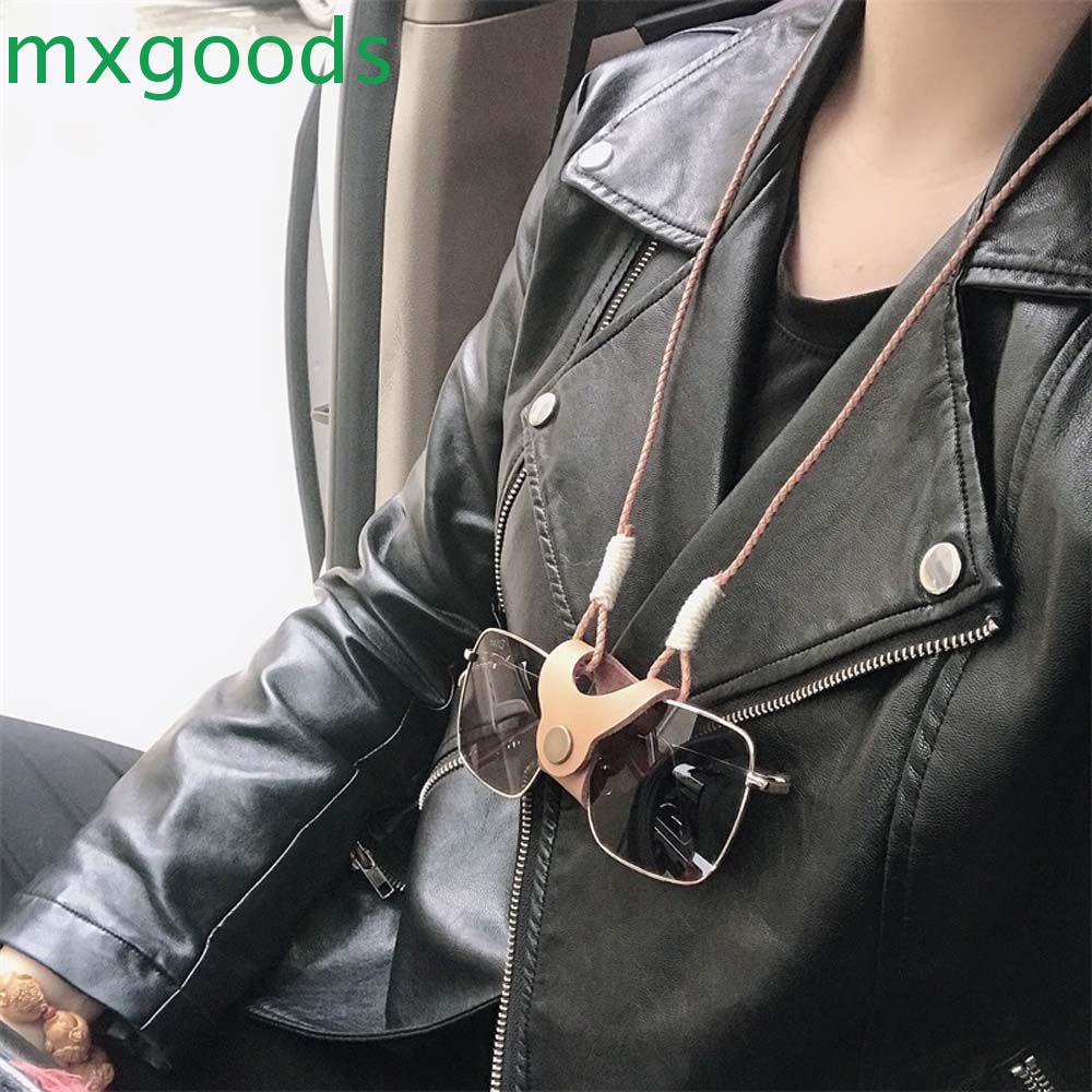 Túi Da Đựng Mắt Kính Có Dây Kẹp Đeo Cổ Dành Cho Nam Nữ