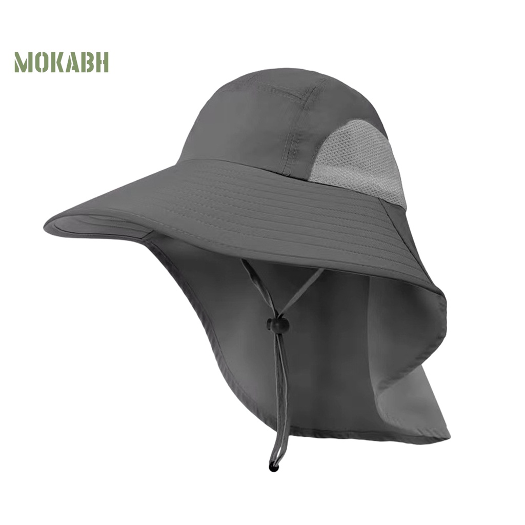 [Mok Abh] Mũ Tai Bèo Vành Rộng Có Dây Điều Chỉnh Thoáng Khí Thời Trang Mùa Hè Cho Nam Và Nữ