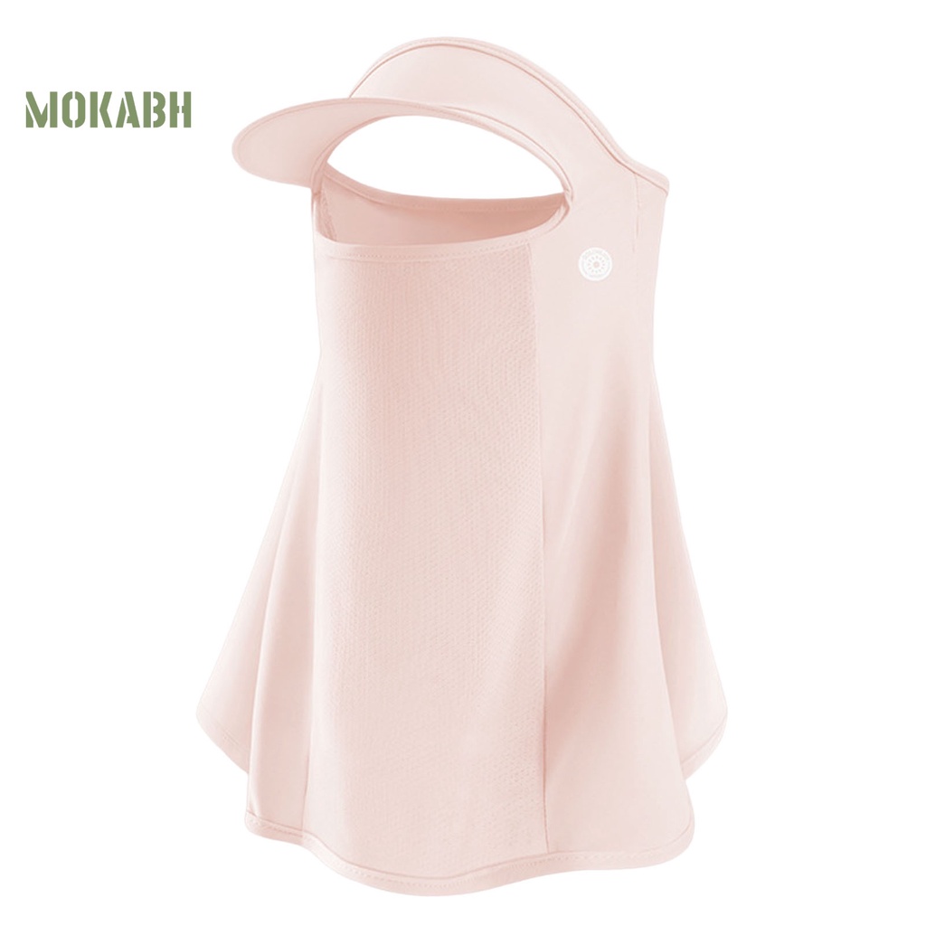 [Mok Abh] Mũ Chống Nắng Vành Dài Có Lỗ Thoáng Khí Bảo Vệ Khuôn Mặt Chống Bụi Ngoài Trời