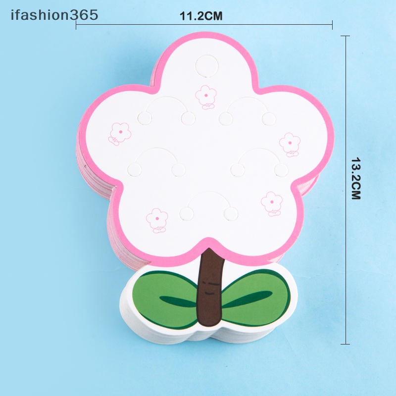 Set 50 Thẻ Giấy Hình Hoa Làm Kẹp Tóc Trang Sức Thủ Công DIY