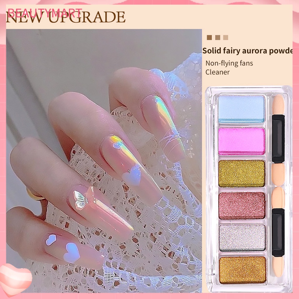 Bột Tráng Gương Nhiều Màu Lấp Lánh Chuyên Dụng Trang Trí Móng Nghệ Thuật
