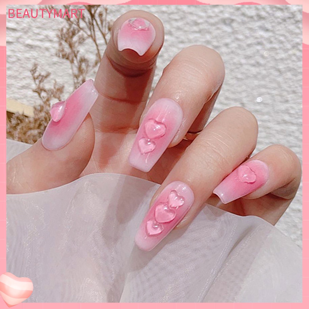 Bộ 100 Phụ Kiện Trang Trí Móng Tay 3D Xinh Xắn Ốp