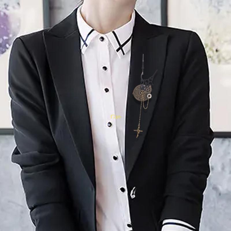 Ghim Cài Áo Hình Bánh Răng Steampunk Phong Cách Gothic Cổ Điển