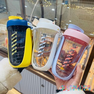 Bình nước, bình lắc, shaker thể thao, tập gym 590ml có quả lắc lò xo Bình nước thể thao 590ml lắc chống rò rỉ uống cho hoạt động ngoài trời