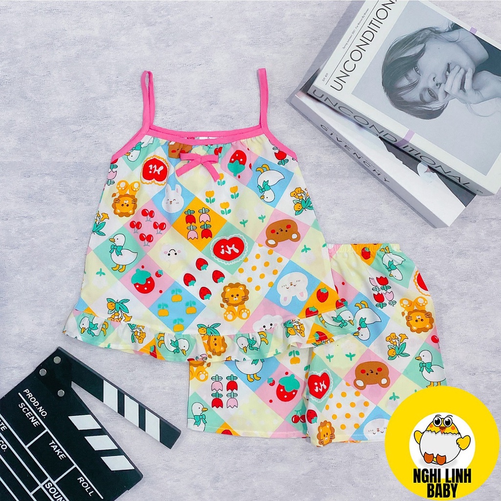 Đồ tole bé gái, bộ đùi dây cho bé quần đùi có size từ 12kg đến 42kg - Nghi Linh Baby