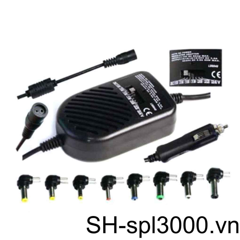 Bộ Sạc Xe Hơi 80W DC Với 8 Phích Cắm Có Thể Điều Chỉnh Tiện Dụng