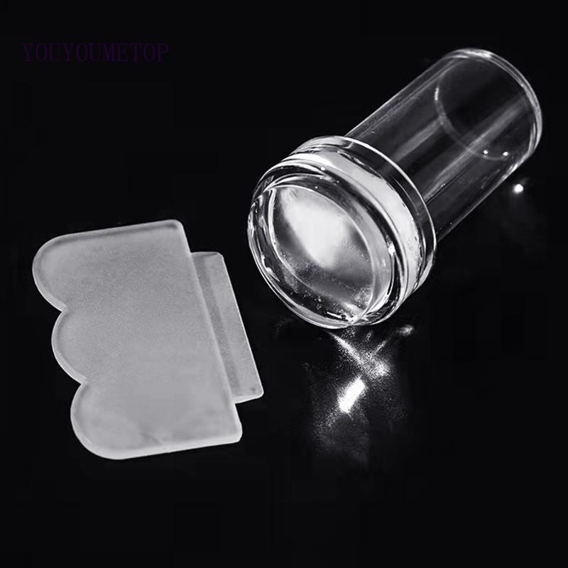 Bộ Dụng Cụ In Hình Móng Tay Nghệ Thuật Bằng Silicone Trong Suốt DIY