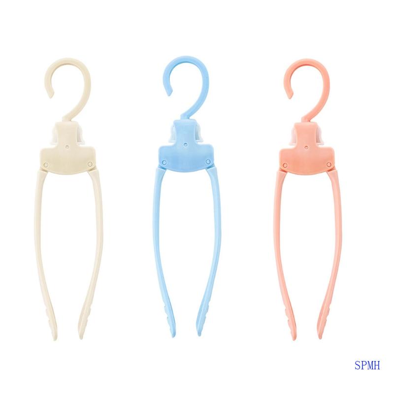 Bộ 10 Móc Nhựa Treo Quần Áo Gấp Gọn Chống Trượt Tiết Kiệm Diện Tích