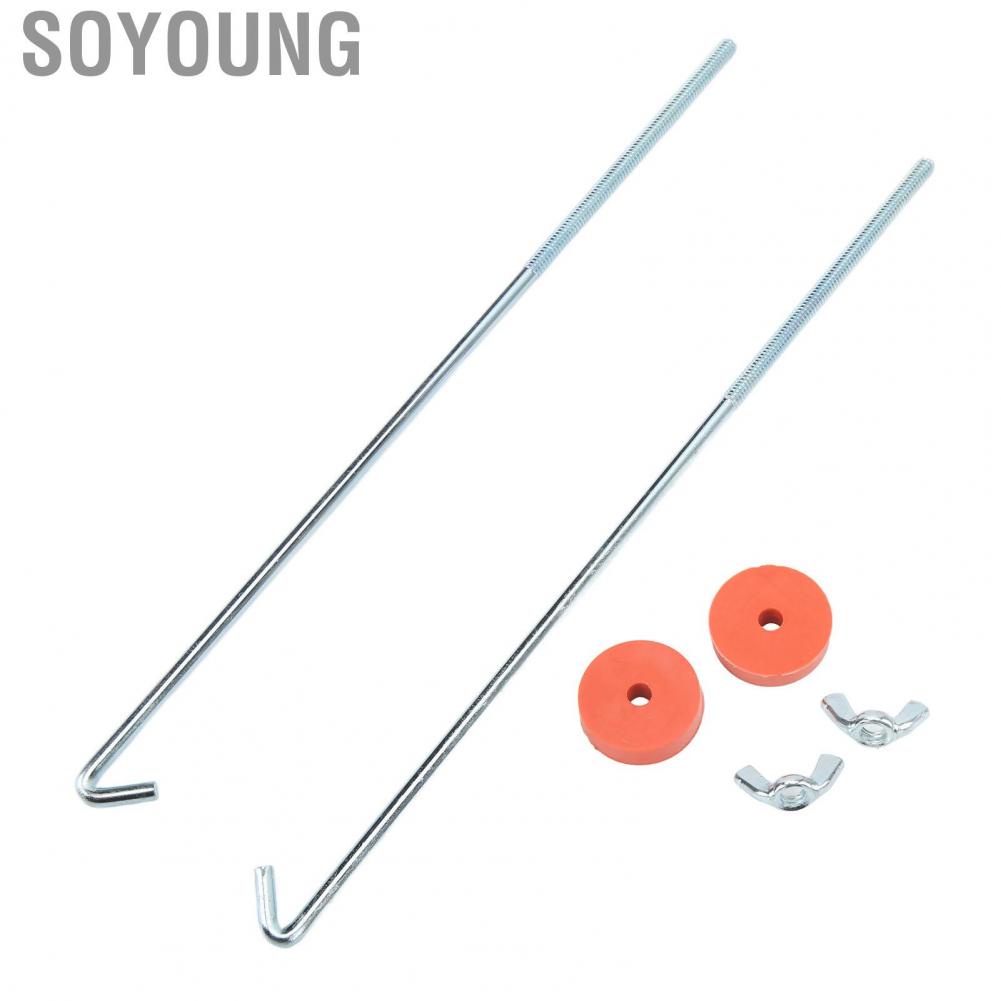 Soyoung Hold Down  Sturdy Professional Car Holder Universal J Hook High Efficiency 12in with Washer for Vehicle