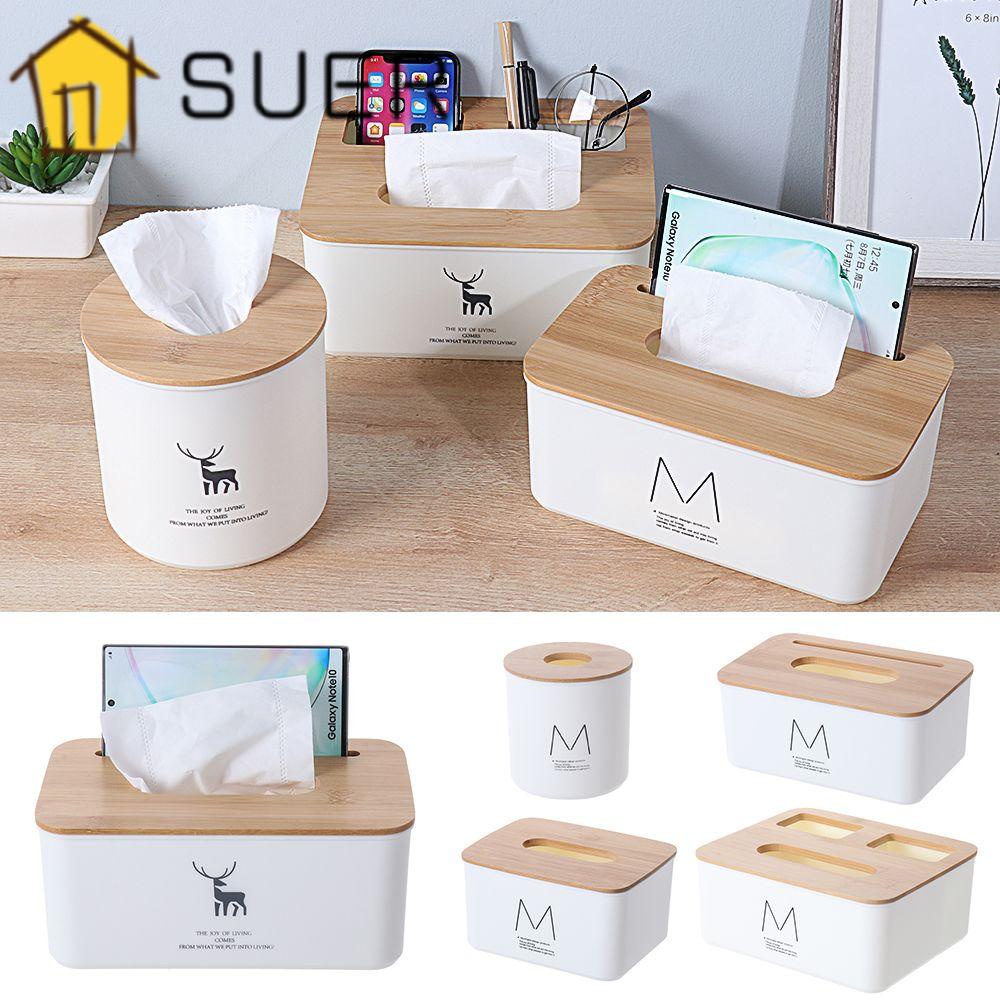 Hộp Đựng Khăn Giấy Bằng Gỗ Thiết Kế Sáng Tạo Ốp