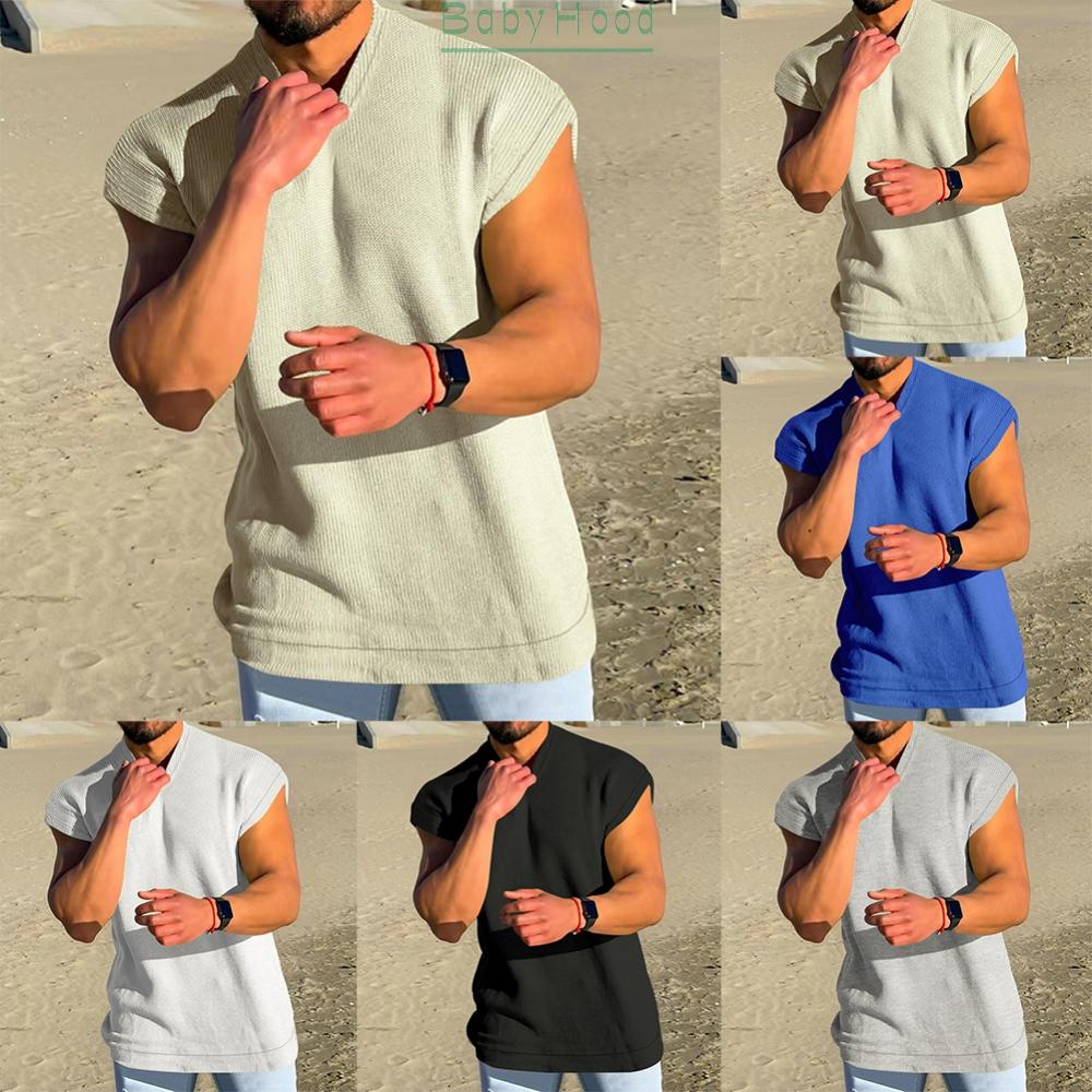 Gentlemen Male Mens Tops Gym Muscle Polyester Regular Shirt Sleeveless#BBHOOD