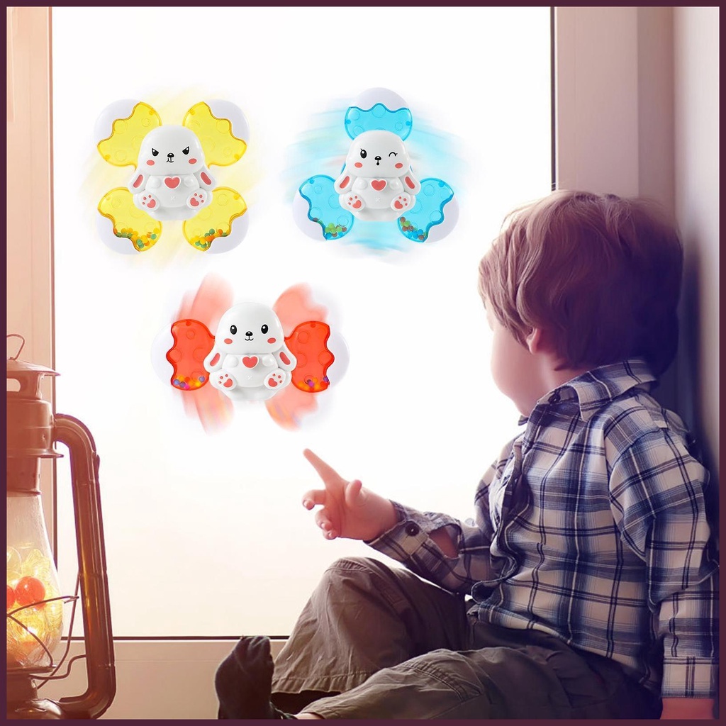 Set 3 Đồ Chơi Bồn Tắm Dạng Xếp Chồng Lên Nhau Di Động Dễ Thương Có Giác Hút Có Thể Gập Gọn