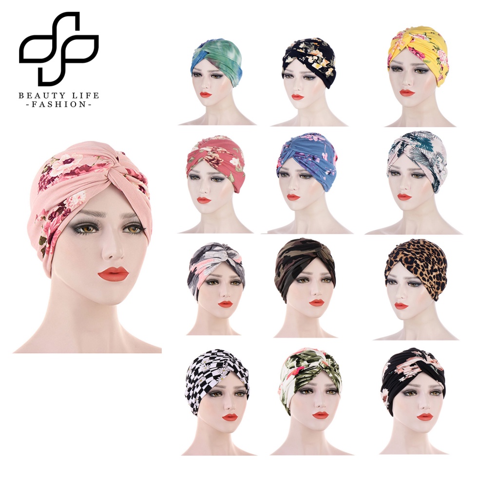 Khăn Turban Bằng Vải Sợi Sữa Thấm Hút Mồ Hôi In Họa Tiết Da Báo Cho Nữ