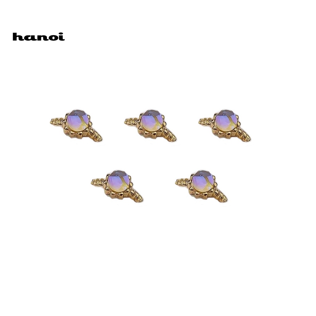 Set 5 Phụ Kiện Đính Trang Trí Móng Tay Chống Rơi DIY