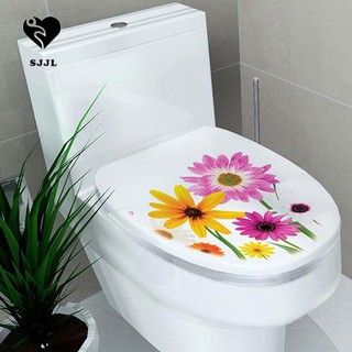 SJJL Miếng dán trang trí bồn cầu bằng vinyl chống thấm nước kích thước 32x39cm