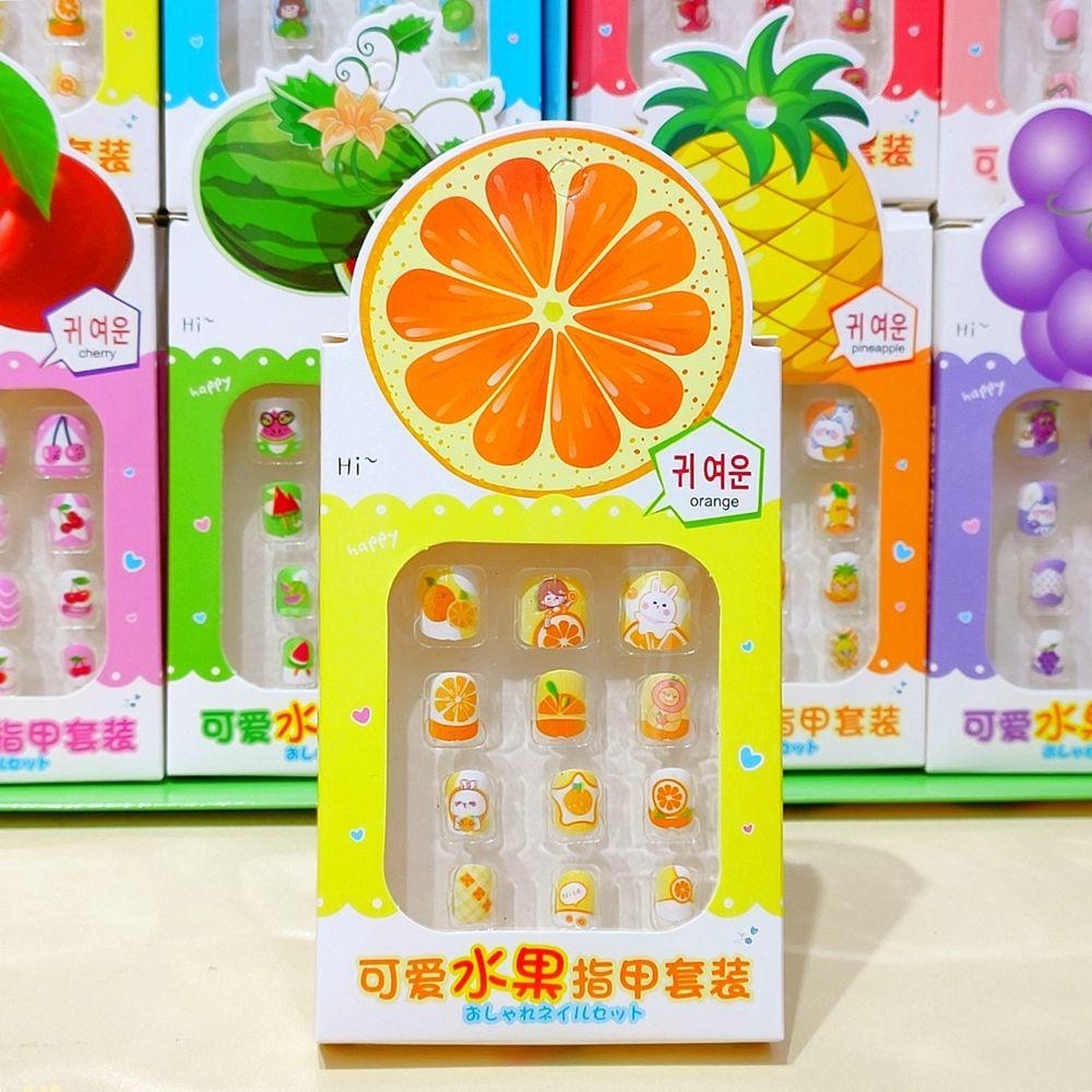 12 cái Móng Tay Giả Cho Trẻ Em Có Thể Đeo Được Làm Móng Tay Với Ngọc Trai Kim Cương