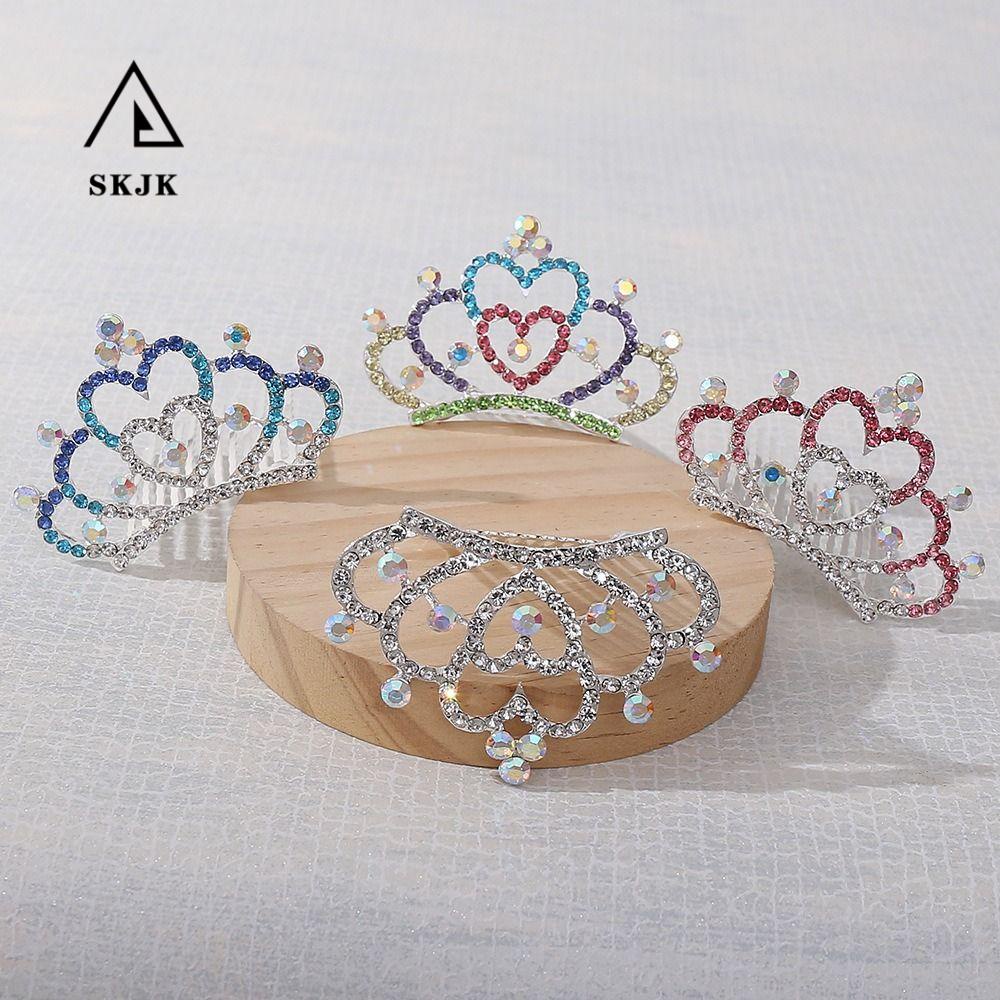 Lược Cài Tóc Hình Vương Miện Đáng Yêu Cho Bé Gái|Phụ Kiện Tóc Giả Dùng Chụp Ảnh Độc Đáo