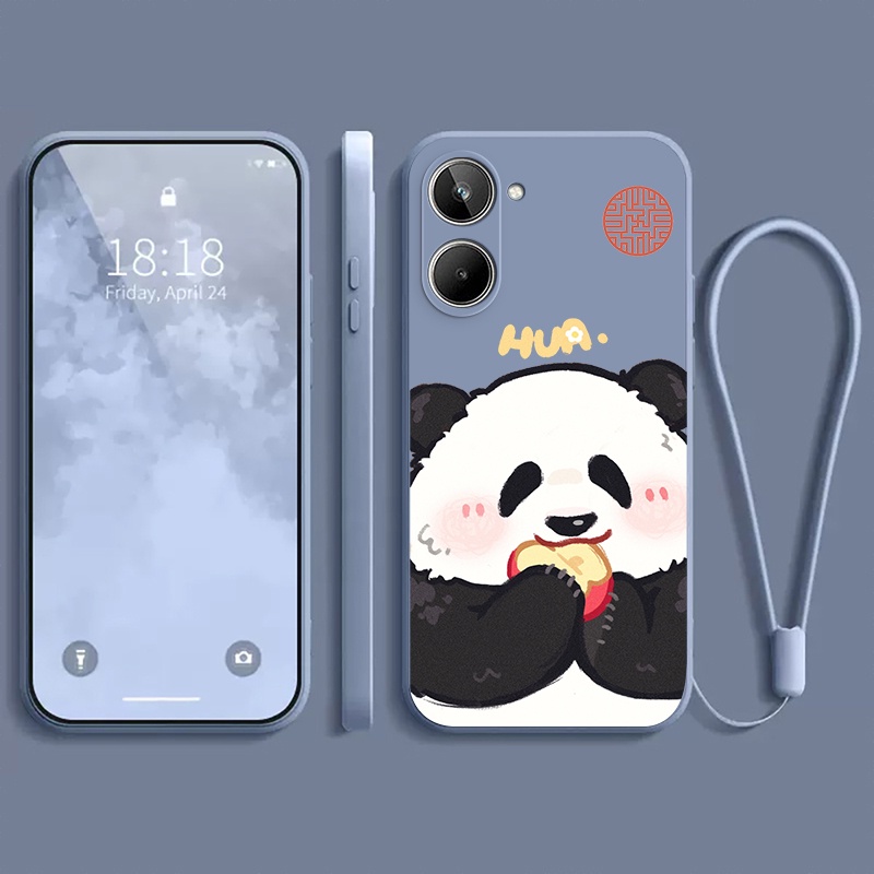 Ốp lưng REALME 10 PRO 5G REALME 10 PRO + 5G REALME 10 4G Ốp điện thoại dẻo Gấu trúc mắn