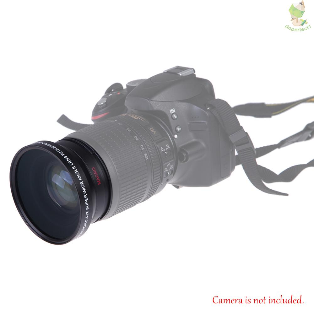 67mm Digital High Definition 0.43×SuPer Wide Angle Lens With Macro Japan Optics for  Rebel T5i T4i T3i 18-135mm 17-85mm    Came-6.5