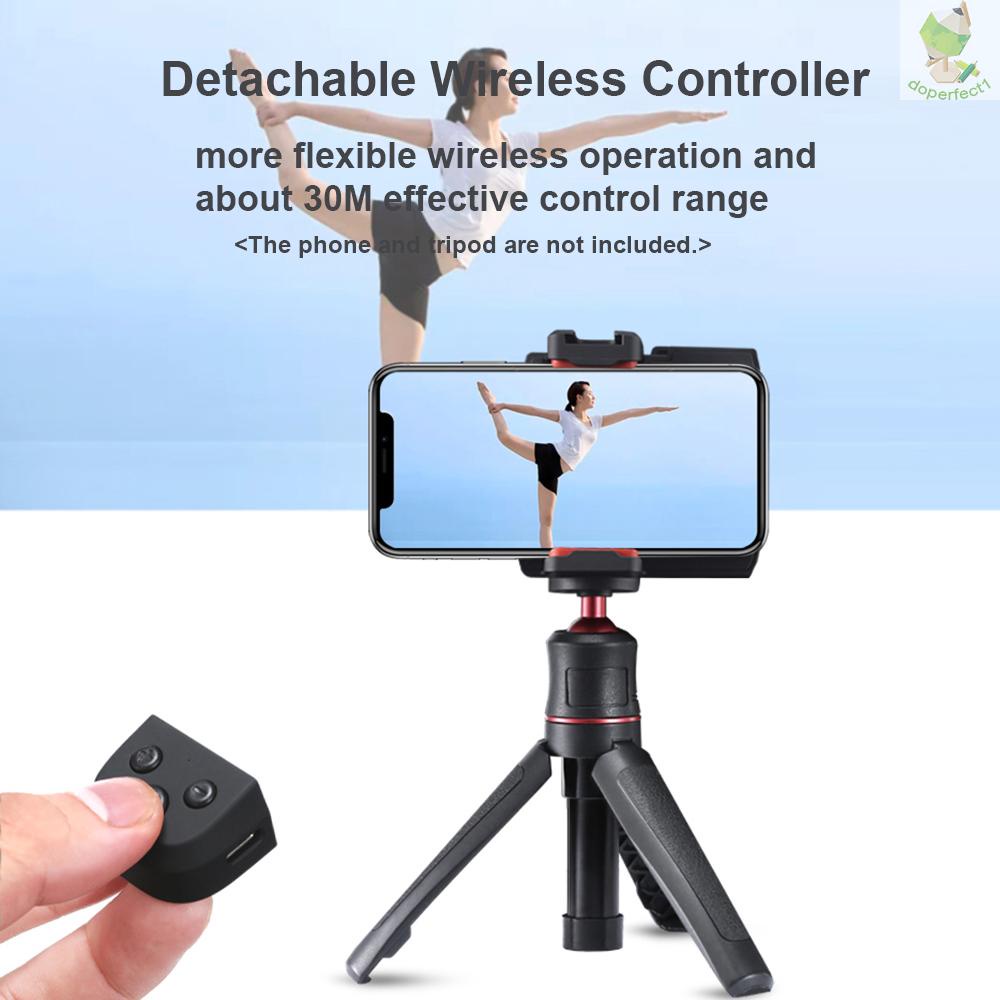 UURIG PH-10 Wireless Handle Grip Phone Holder Stabilizer for Smartphone Vlog Selfie with Remote Control Cold Shoe Mount    Came-6.5