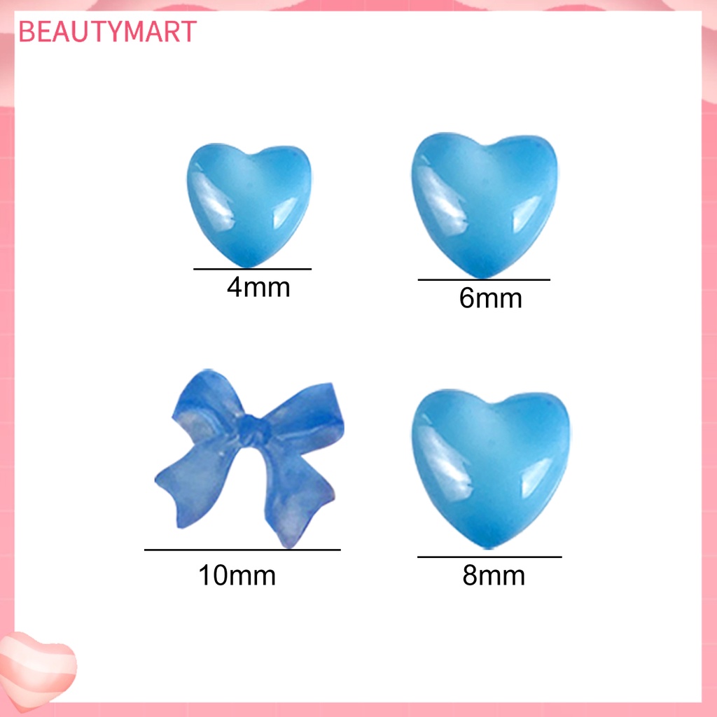 1 Túi Phụ Kiện Trang Trí Móng Tay Nghệ Thuật Tạo Hiệu Ứng Hình Trái Tim Thay Đổi Màu Sắc Sáng Tạo